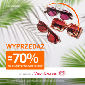 Promocja do -70% na okulary przeciwsłoneczne!