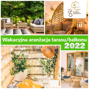 Wakacyjna aranżacja tarasu / balkonu