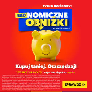 EKOnomiczne obniżki w RTV Euro AGD. Kupuj taniej. Oszczędzaj!