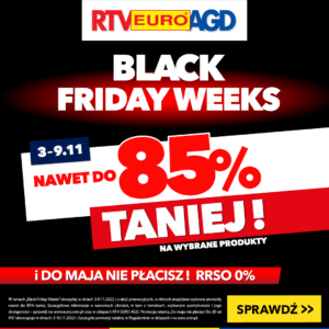 Black Friday Weeks w RTV Euro AGD