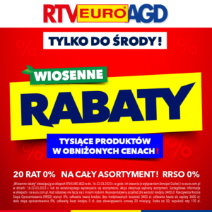 Wiosenne Rabaty w RTV EURO AGD
