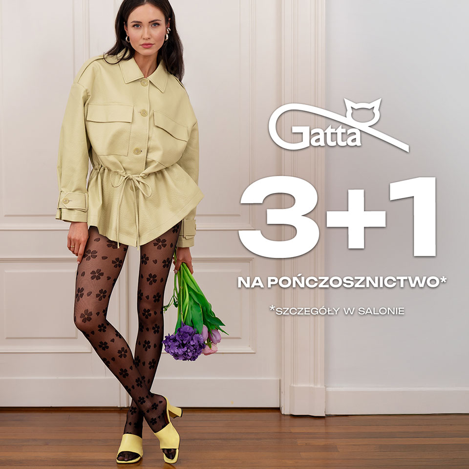 GATTA: promocja 3+1 na pończosznictwo