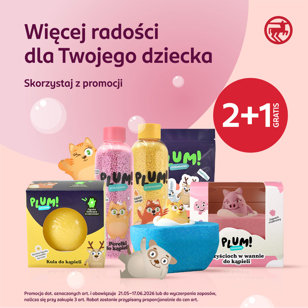 ROSSMANN: PLUM! Czyściochowo 2+1 gratis