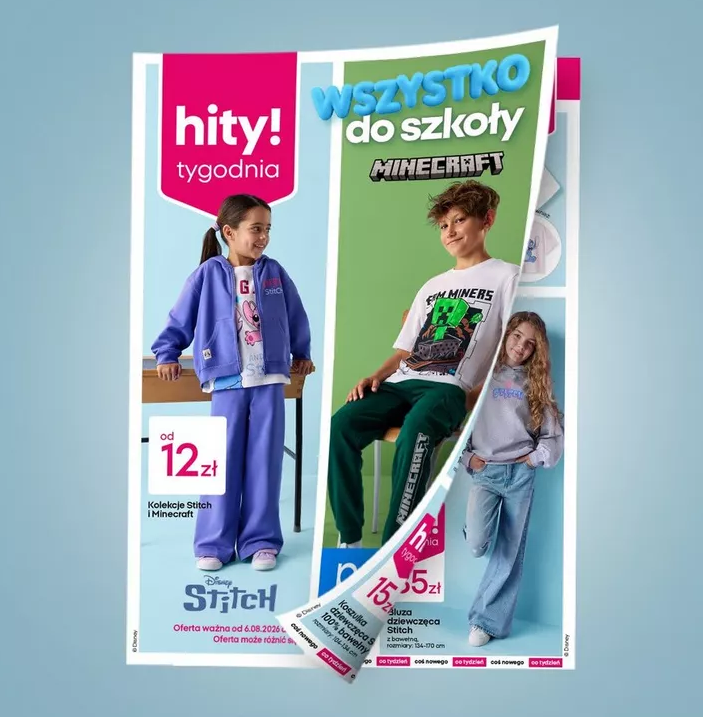 PEPCO: nasze hity co czwartek – wszystko do szkoły – Stitch & Minecraft